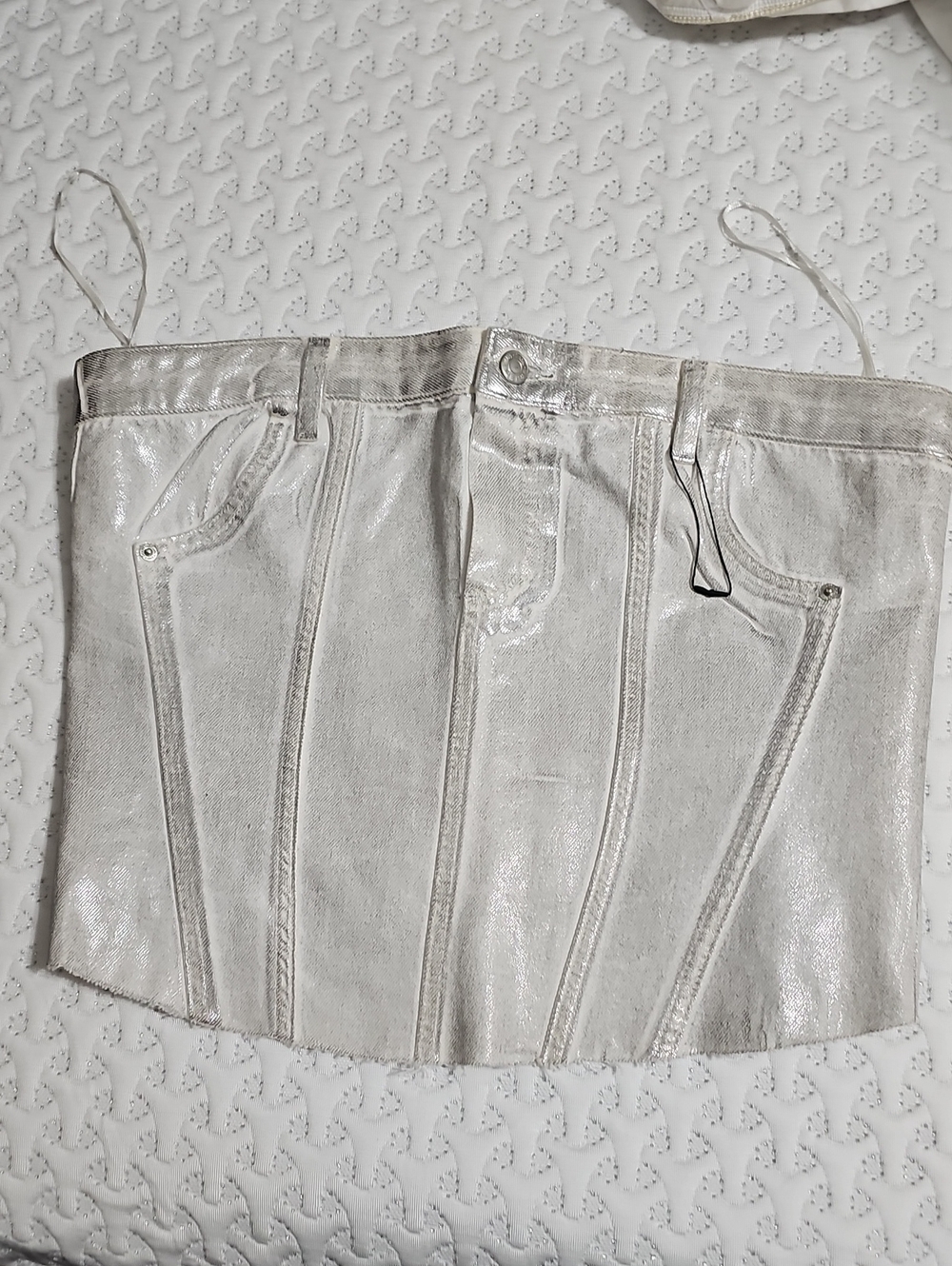 Zara Metallic Tube Top